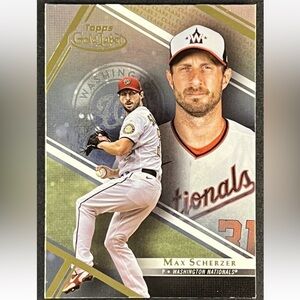 Max Scherzer 2024 Topps Gold Label Toronto Blue Jays Refractor Baseball Card